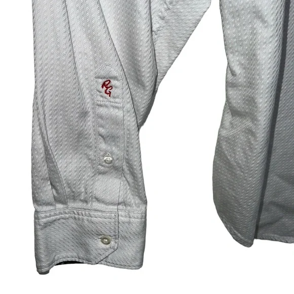 Robert Graham Button Down Dress Shirt With Masquerade Cuffs Extra Large - Picture 8 of 15